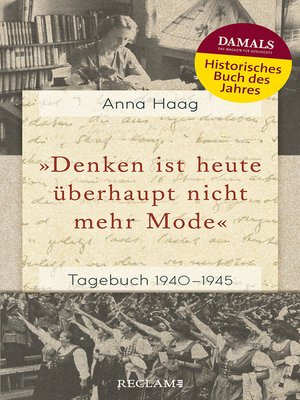 cover image of "Denken ist heute überhaupt nicht mehr Mode"
